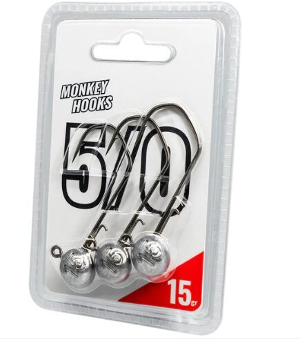 Džiggalvas Monkey Hooks 5/0  Raw